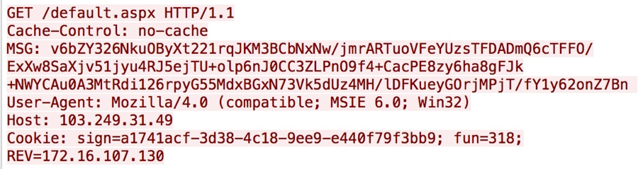 図4 Emissaryバージョン6.4のC2サーバへのビーコン