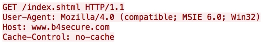 図3 Emissaryバージョン6.4 がHTTP GETリクエストをb4secure[.]comに対して発行して、侵害されたシステムのIPアドレスを取得しようとする