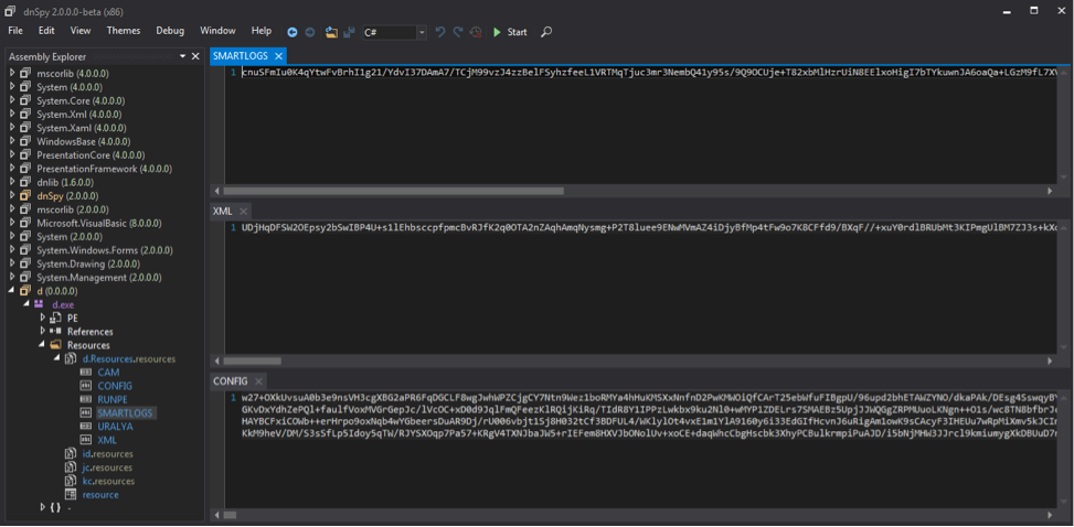 図4 LuminosityLink内に埋め込まれているリソース文字列