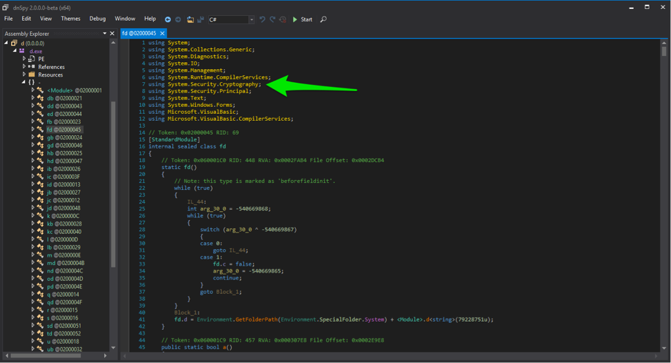 図5 LuminosityLinkによって使用されている暗号化名前空間