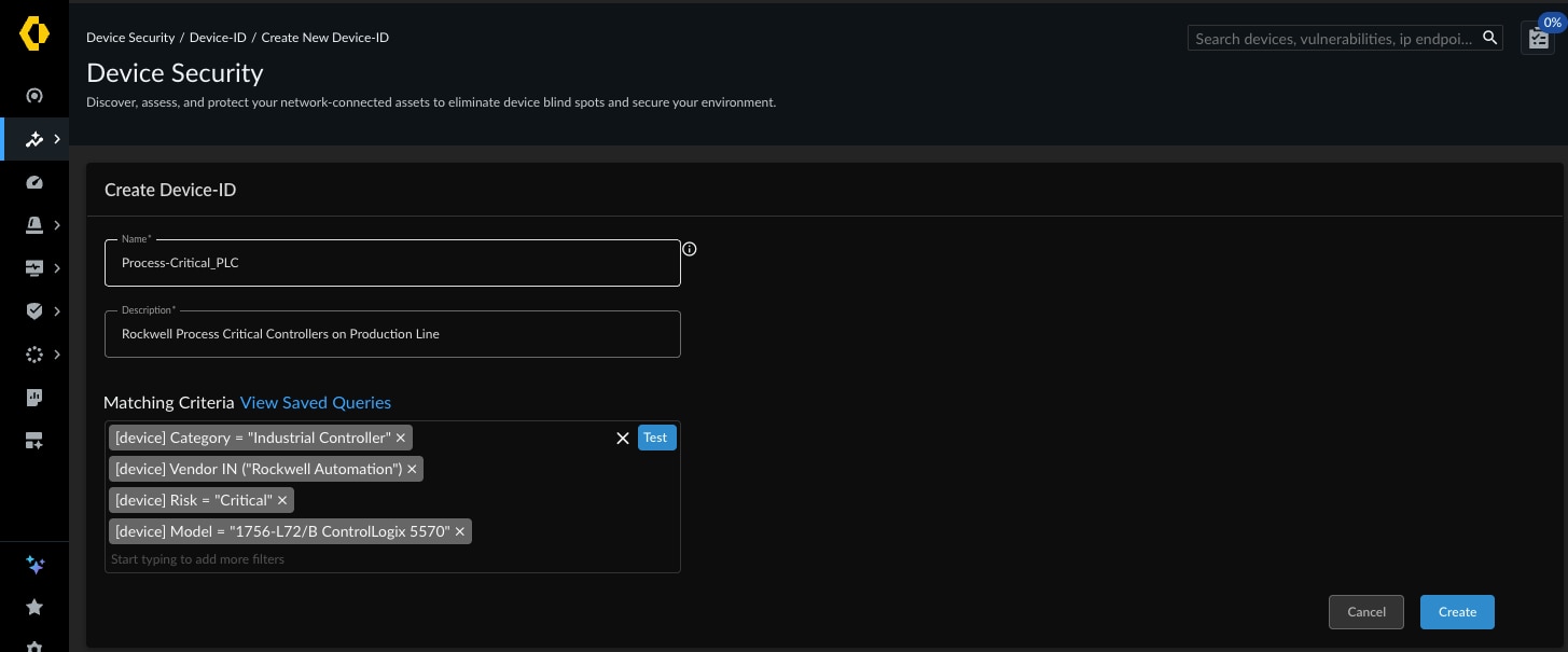 OT高度なデバイスID