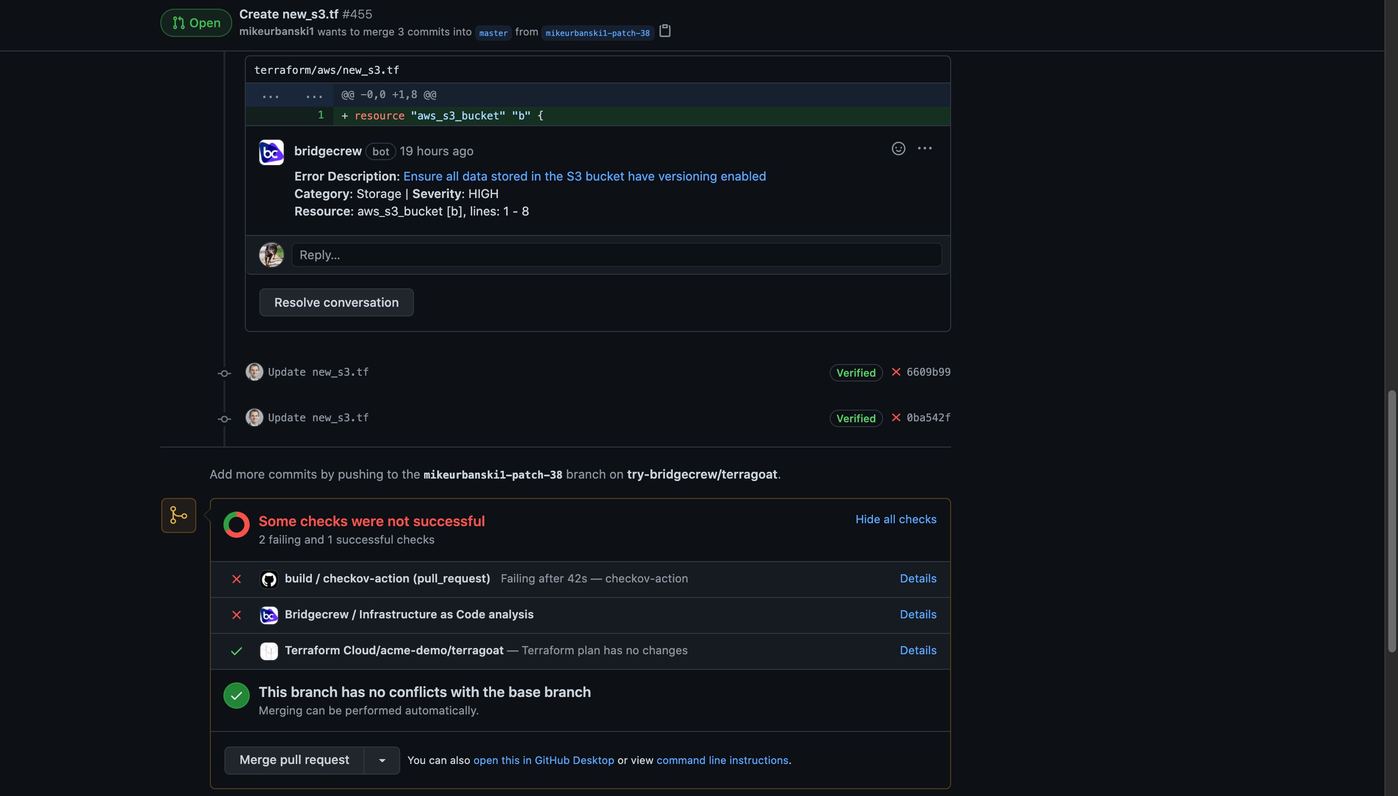 ガードレールの適用およびドリフトの回避