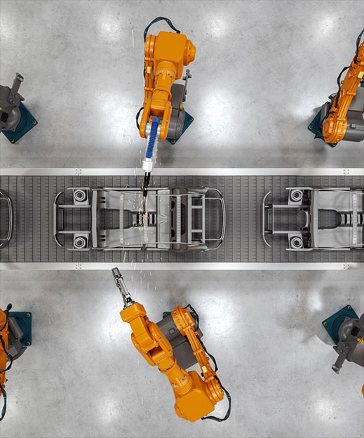 生産ラインの設備の画像