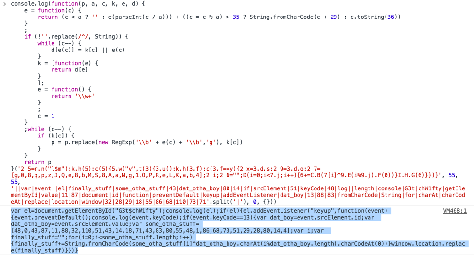 図5 初期javascriptのconsole.log